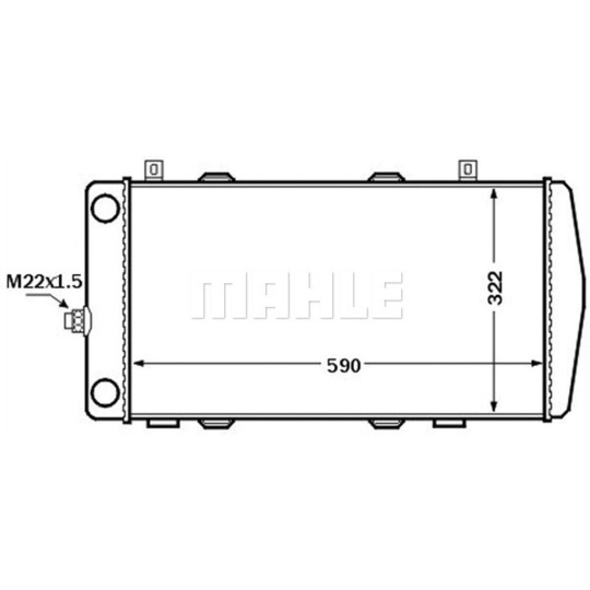 CR 1513 000S - Radiator, engine cooling 