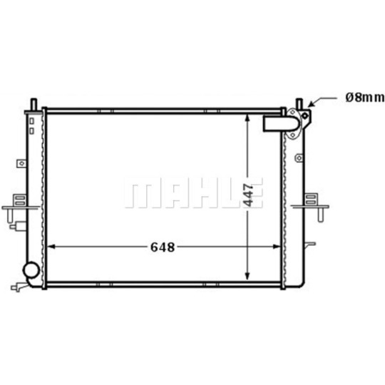 CR 1510 000S - Radiator, engine cooling 