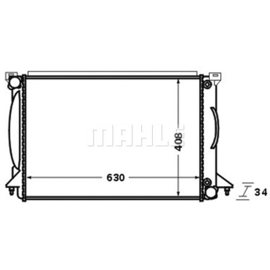 CR 1422 000S - Radiator, engine cooling 