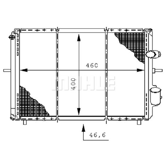 CR 147 000S - Radiator, engine cooling 