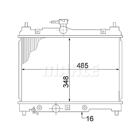 CR 1522 000S - Radiaator,mootorijahutus 