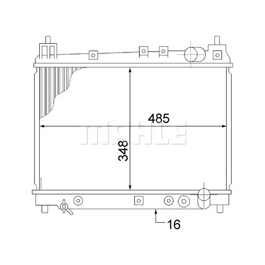 CR 1523 000S - Radiator, engine cooling 