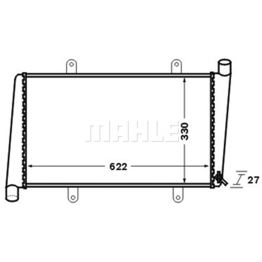 CR 1541 000S - Radiator, engine cooling 