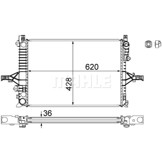 CR 1546 000S - Radiator, engine cooling 