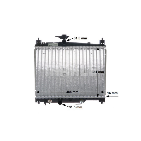 CR 1522 000S - Radiaator,mootorijahutus 