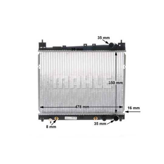 CR 1523 000S - Radiator, engine cooling 