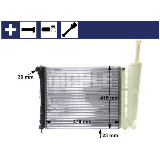 CR 1859 000S - Radiator, engine cooling 