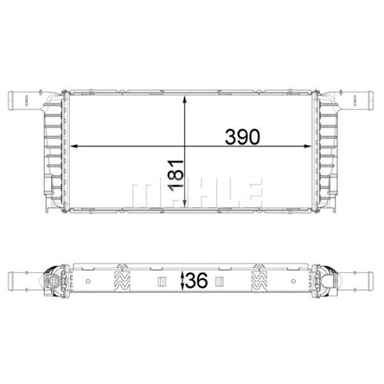 CR 1941 000P - Radiator, engine cooling 