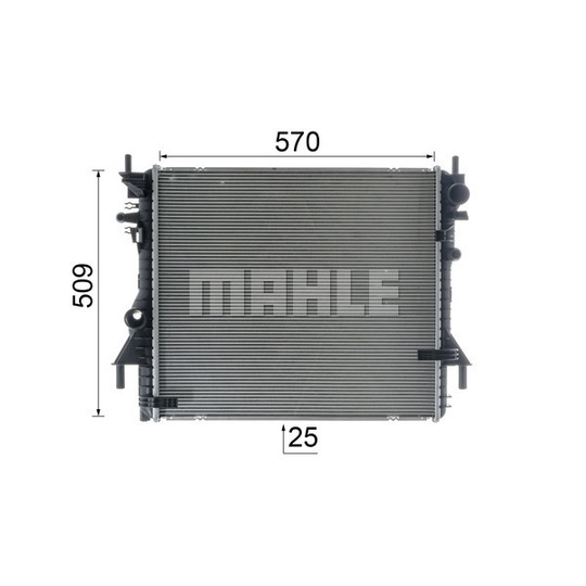 CR 1937 000P - Radiator, engine cooling 