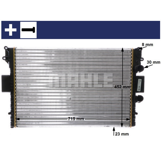 CR 2006 000S - Radiator, engine cooling 