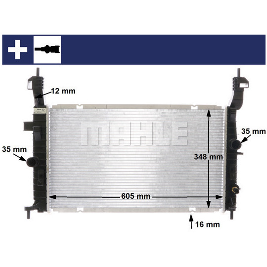 CR 2120 000S - Radiator, engine cooling 