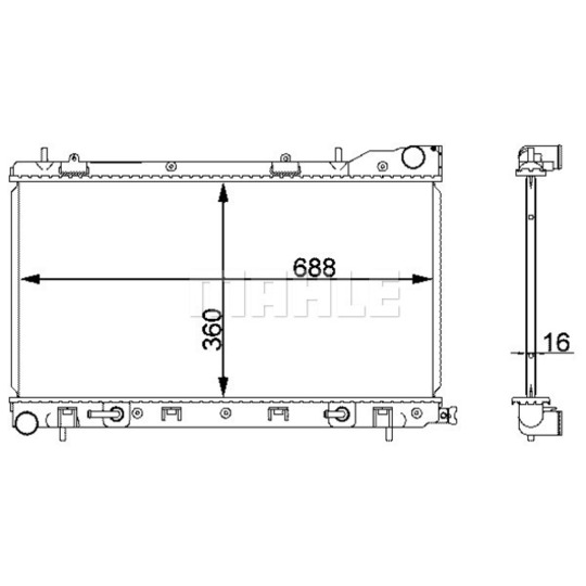 CR 2165 000S - Radiaator,mootorijahutus 