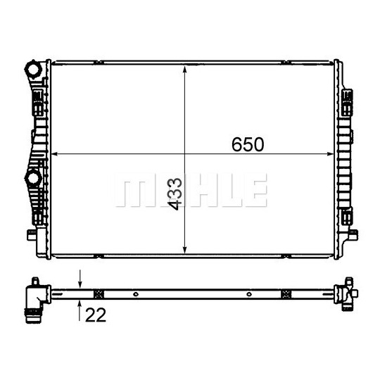 CR 2055 000S - Radiator, engine cooling 