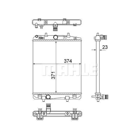 CR 2035 000S - Radiator, engine cooling 