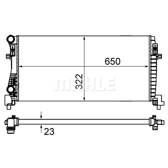 CR 2057 000S - Radiator, engine cooling 