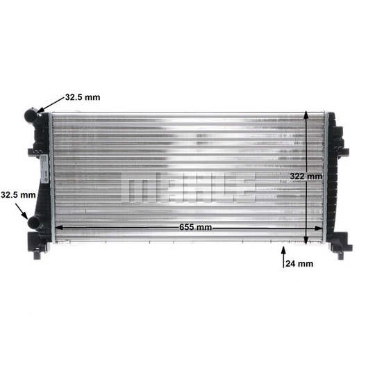 CR 2057 000S - Radiator, engine cooling 