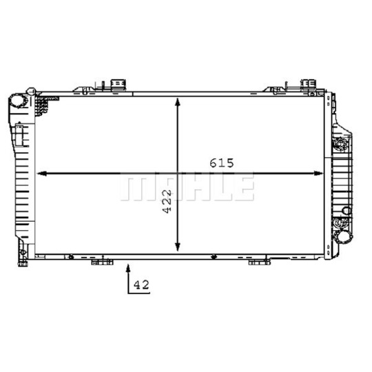 CR 231 000S - Radiator, engine cooling 