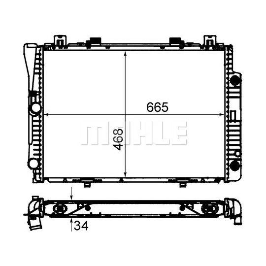 CR 278 000S - Radiaator,mootorijahutus 