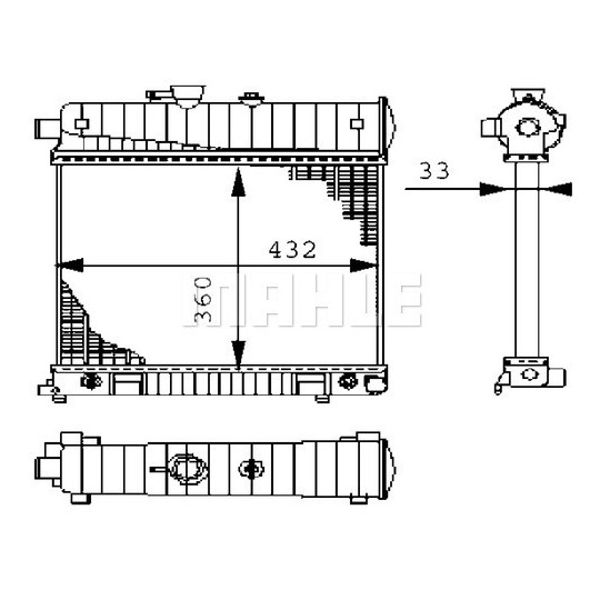 CR 2207 000S - Radiator, engine cooling 