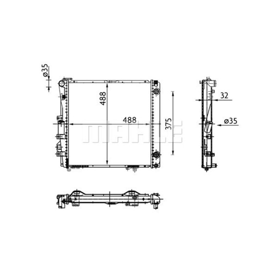 CR 339 000S - Radiator, engine cooling 