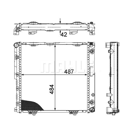 CR 291 000P - Radiaator,mootorijahutus 