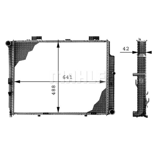 CR 309 000P - Radiaator,mootorijahutus 