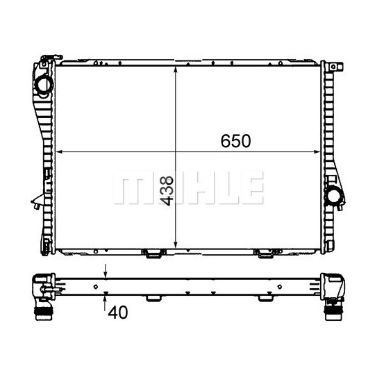 CR 295 000S - Radiaator,mootorijahutus 