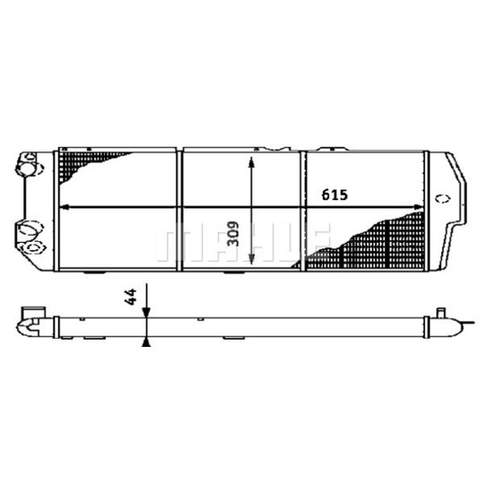 CR 404 000S - Radiator, engine cooling 