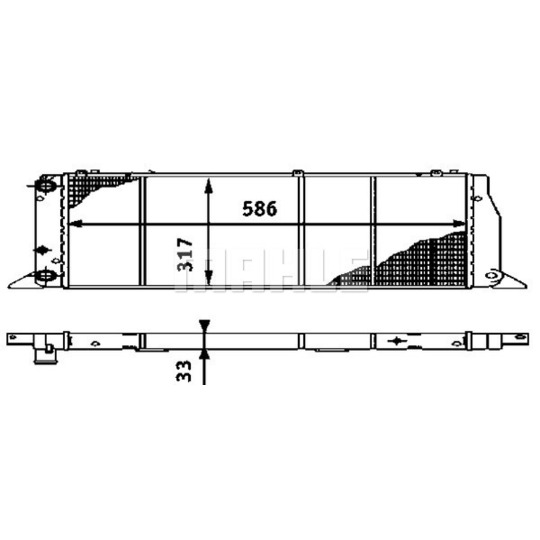 CR 403 000S - Kylare, motorkylning 