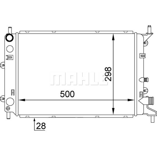 CR 377 000S - Radiator, engine cooling 