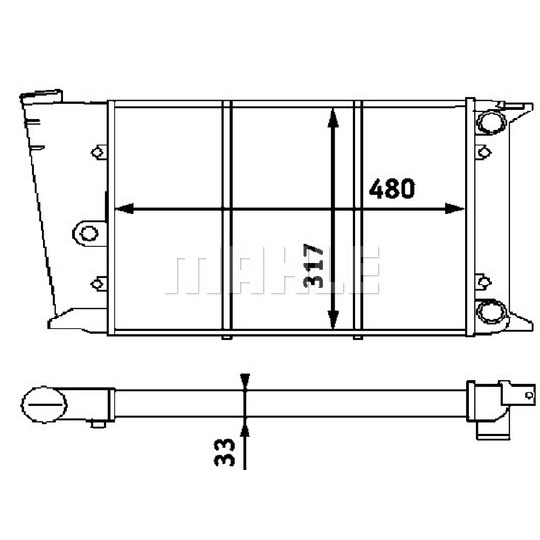 CR 418 000P - Radiator, engine cooling 