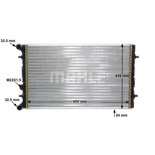 CR 368 001S - Radiaator,mootorijahutus 