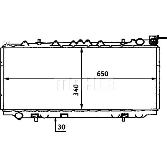 CR 435 000S - Radiator, engine cooling 