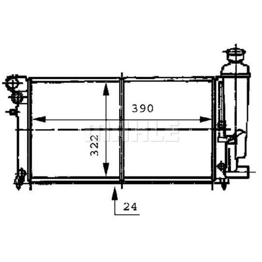 CR 469 000S - Radiaator,mootorijahutus 