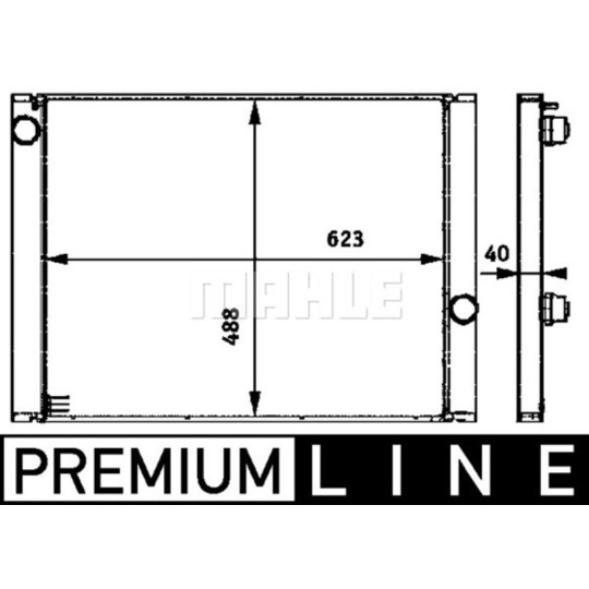 CR 582 000P - Radiator, engine cooling 