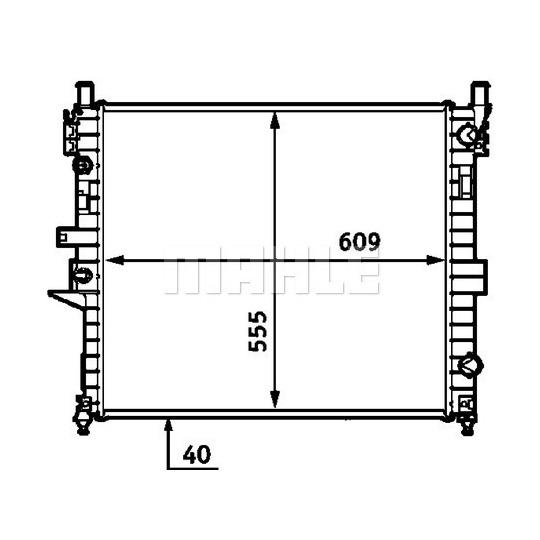 CR 554 000S - Radiator, engine cooling 