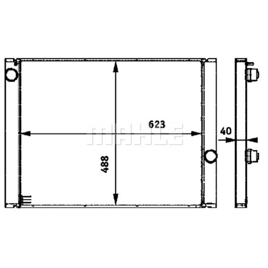 CR 582 000P - Radiator, engine cooling 