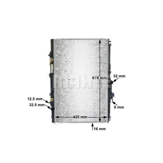 CR 547 000S - Radiaator,mootorijahutus 