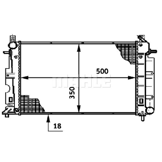 CR 643 000S - Radiator, engine cooling 