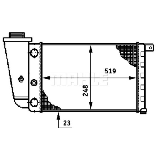 CR 617 000S - Radiator, engine cooling 