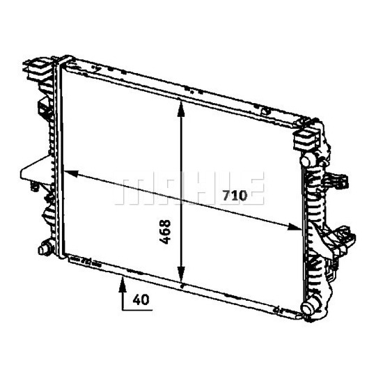 CR 583 000P - Radiator, engine cooling 