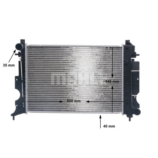 CR 643 000S - Radiator, engine cooling 