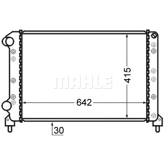 CR 753 000S - Radiaator,mootorijahutus 