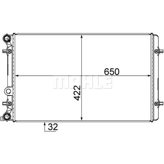 CR 769 000S - Radiator, engine cooling 