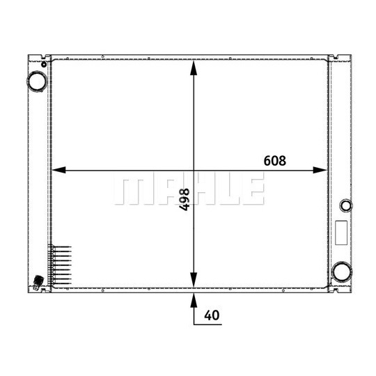 CR 777 000P - Radiator, engine cooling 