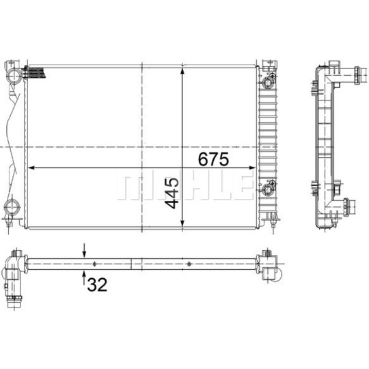 CR 790 000S - Radiator, engine cooling 