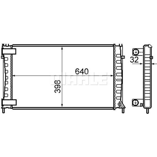 CR 803 000S - Radiaator,mootorijahutus 