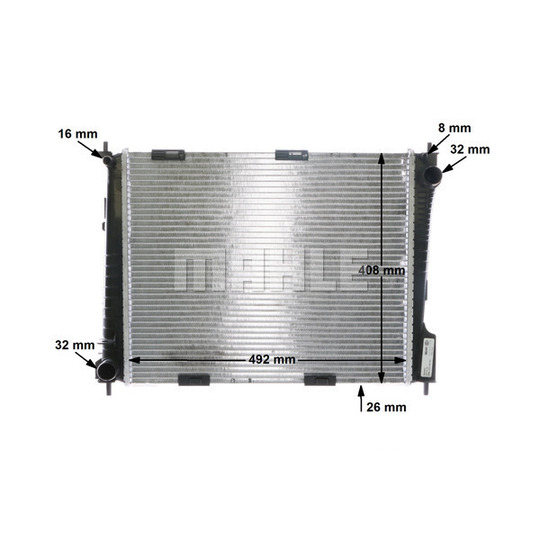 CR 841 000S - Radiator, engine cooling 