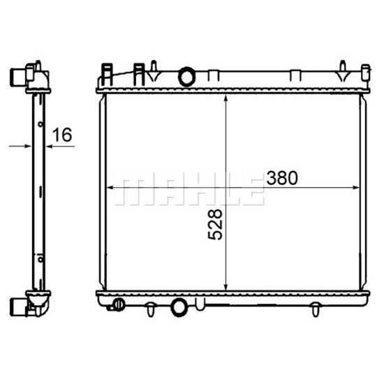 CR 850 000S - Radiator, engine cooling 