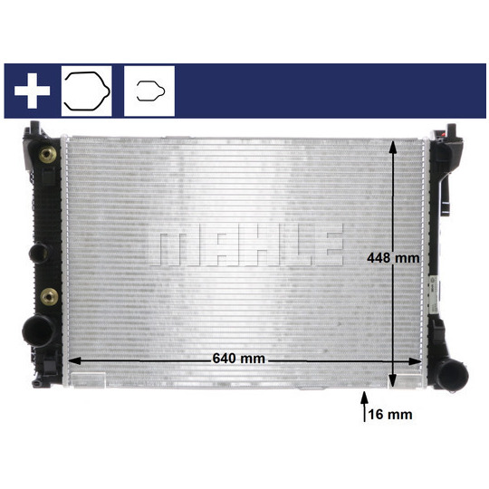 2045002203 - Radiator OE number by MERCEDES-BENZ | Spareto